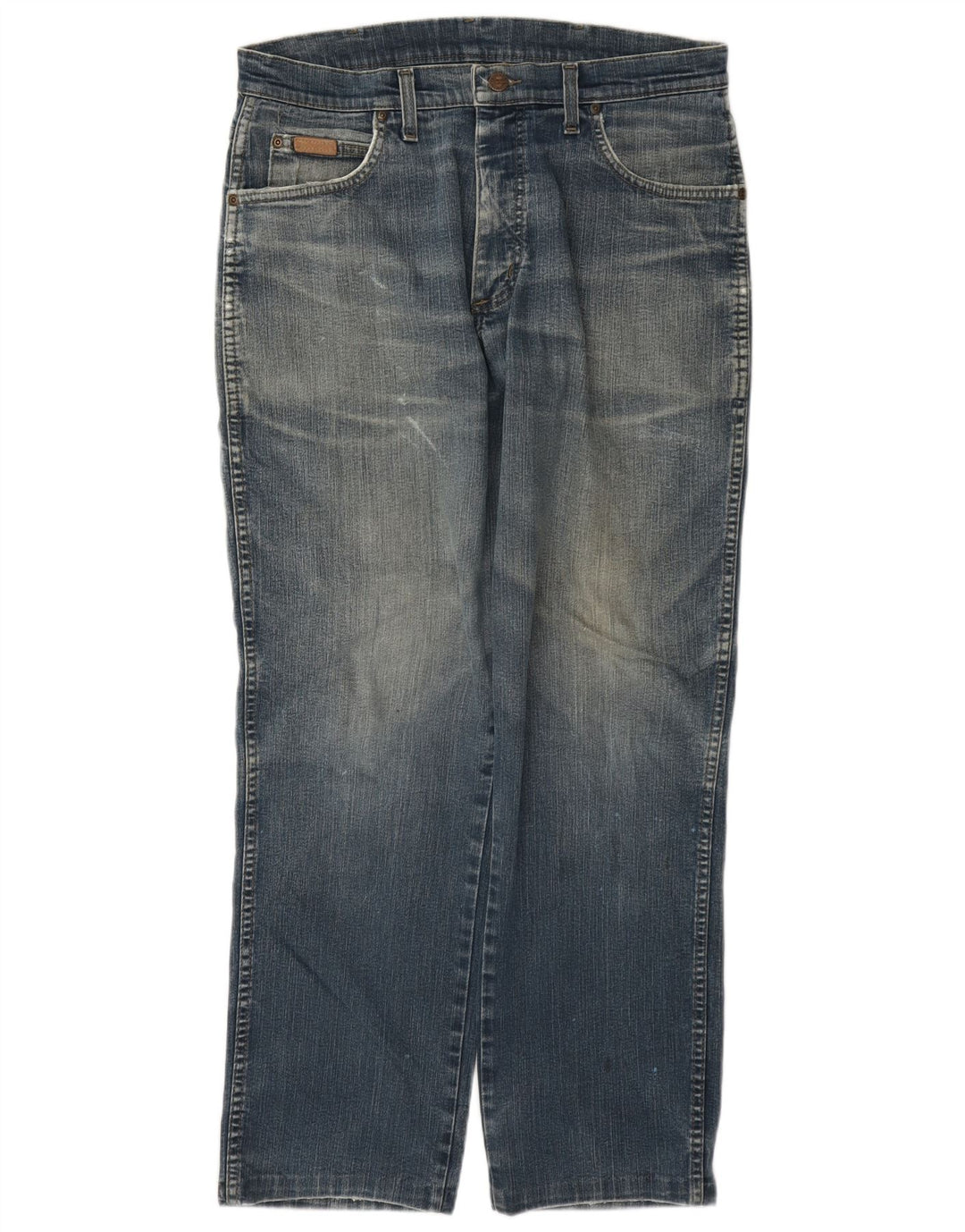 Jeans dritti elasticizzati Texas da uomo Wrangler W33 L30 cotone blu