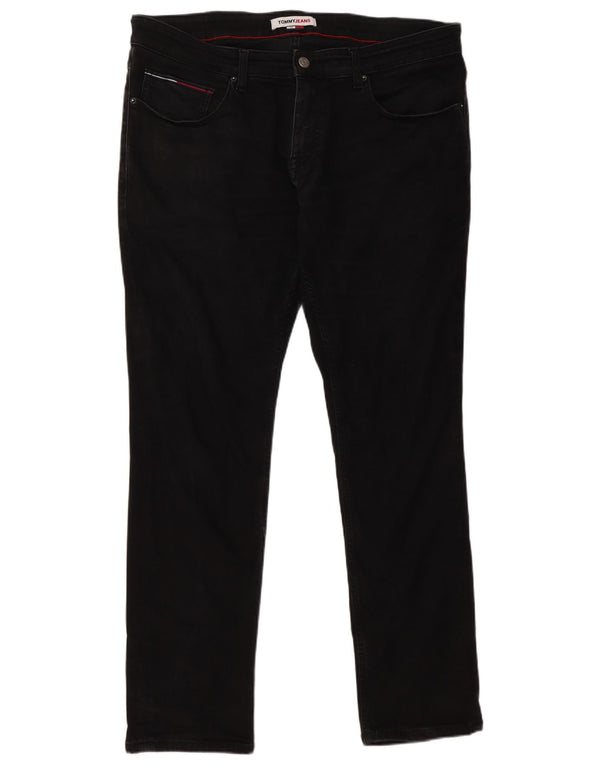 Tommy Hilfiger Uomo Scanton Slim Jeans W38 L32 Cotone Nero