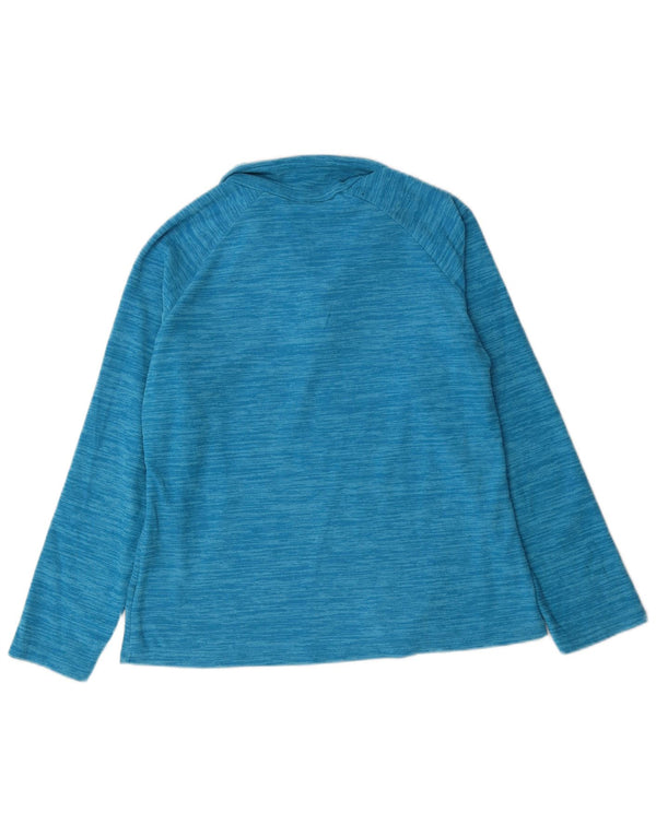 Maglione in pile da donna con collo e zip Mountain Warehouse UK 14 grande blu screziato