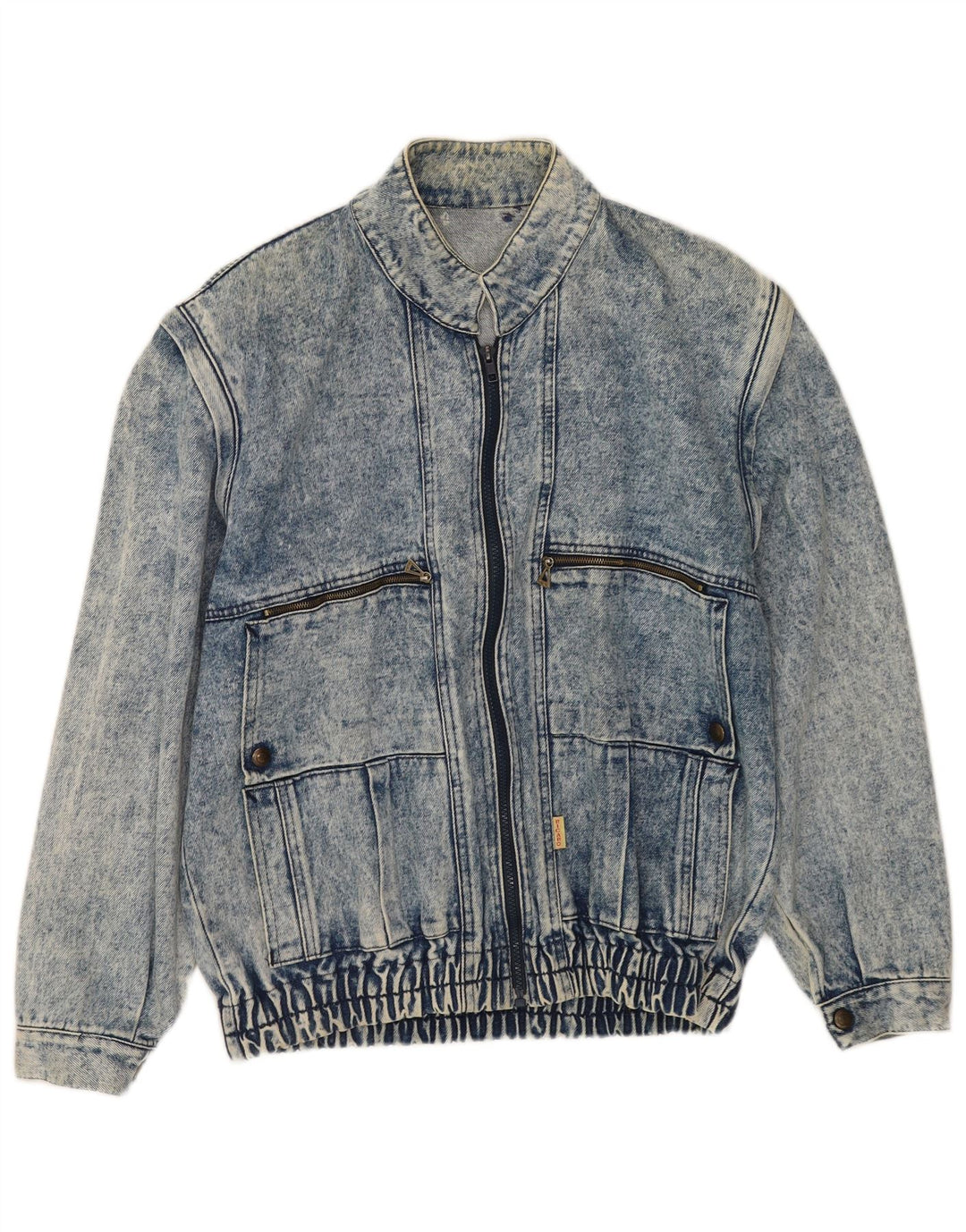 Giacca di jeans vintage da uomo UK 40 grande blu