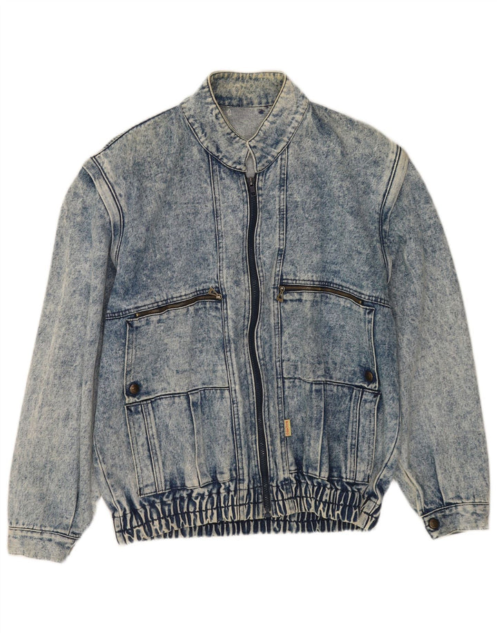 Giacca di jeans vintage da uomo UK 40 grande blu