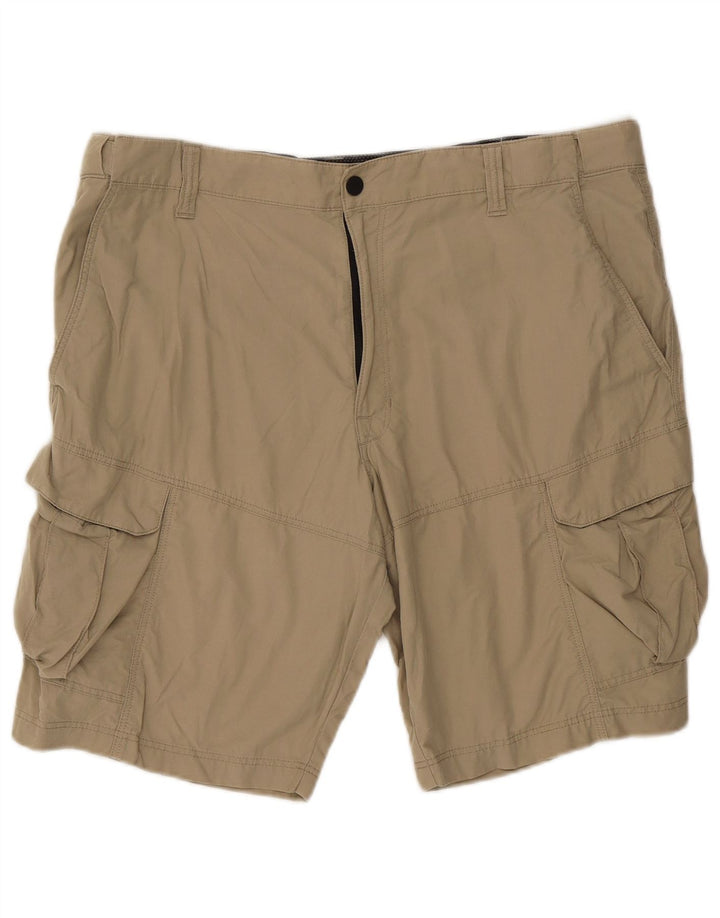 Pantaloncini cargo da uomo Marks & Spencer W40 XL in cotone beige