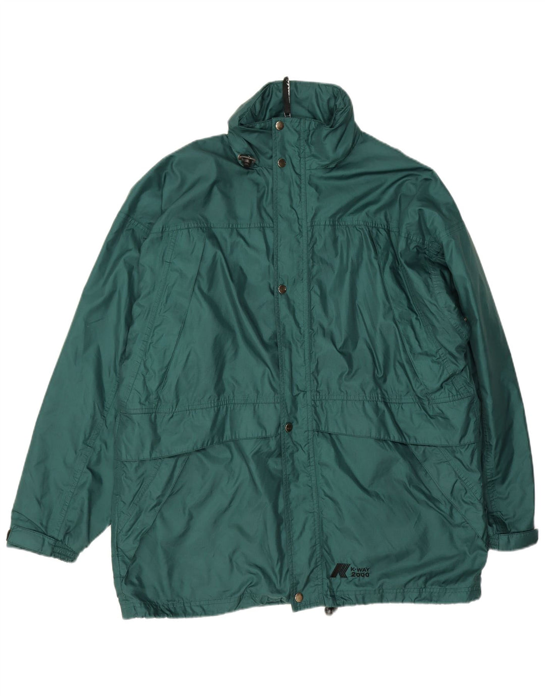 Giacca antipioggia da uomo K-Way Loose Fit UK 40 Large Verde Poliammide