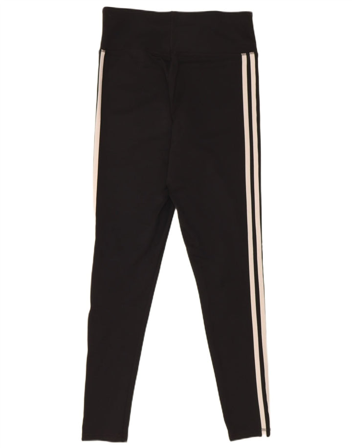 ADIDAS Womens Climalite Leggings UK 12/14 Medium  Black Polyester