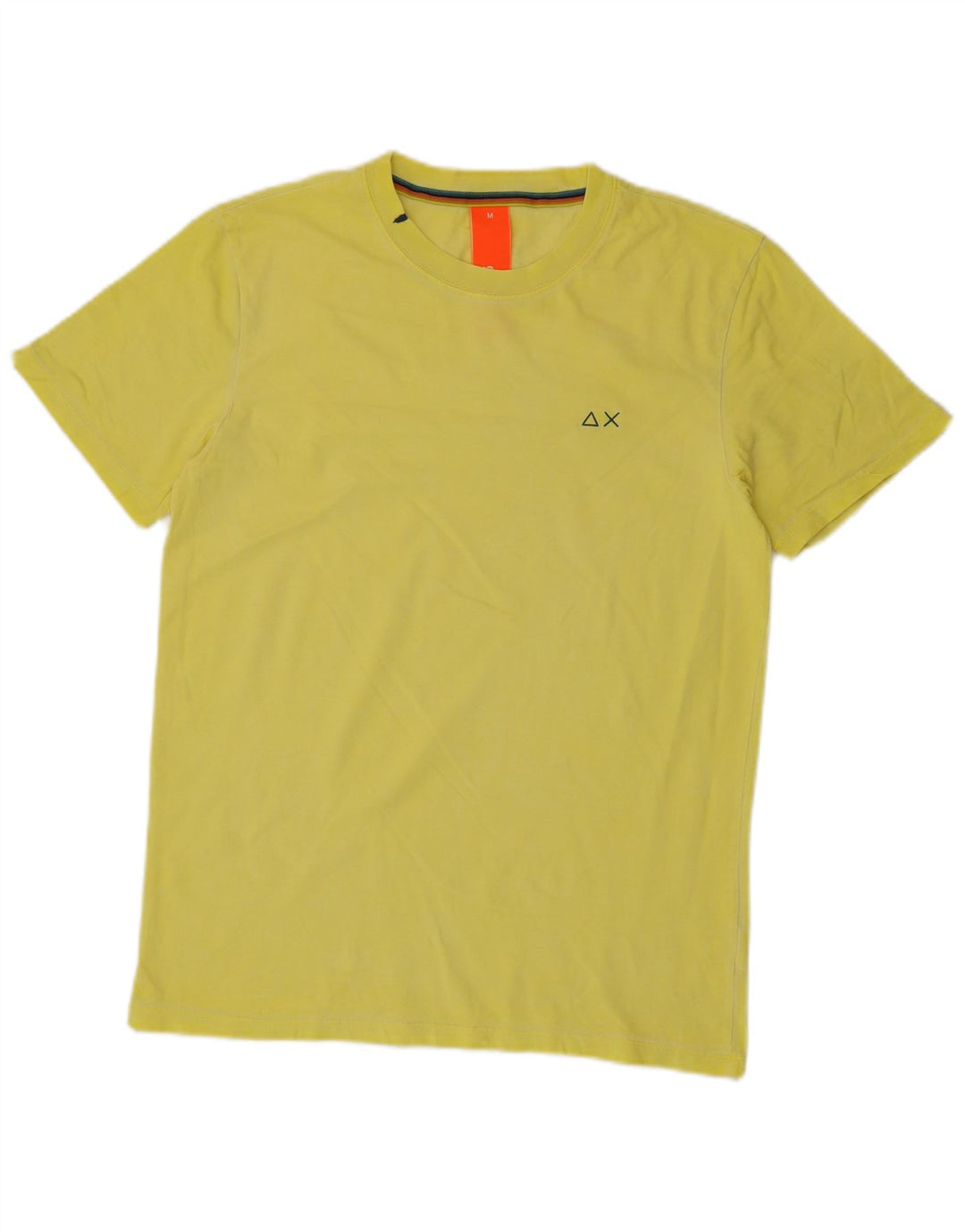 T-shirt da uomo Sun68 Top in cotone giallo medio
