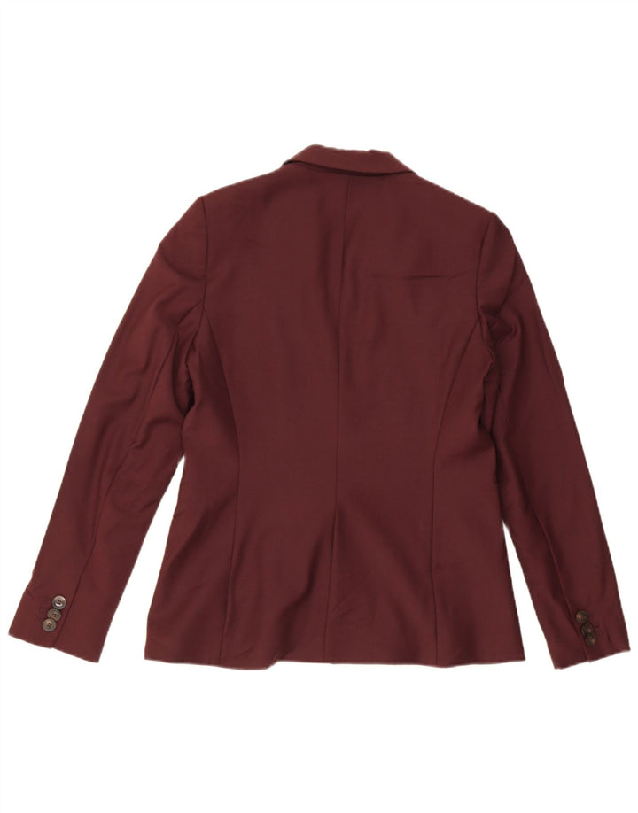 Giacca blazer da donna a 1 bottone Hobbs UK 10 piccola bordeaux in poliestere