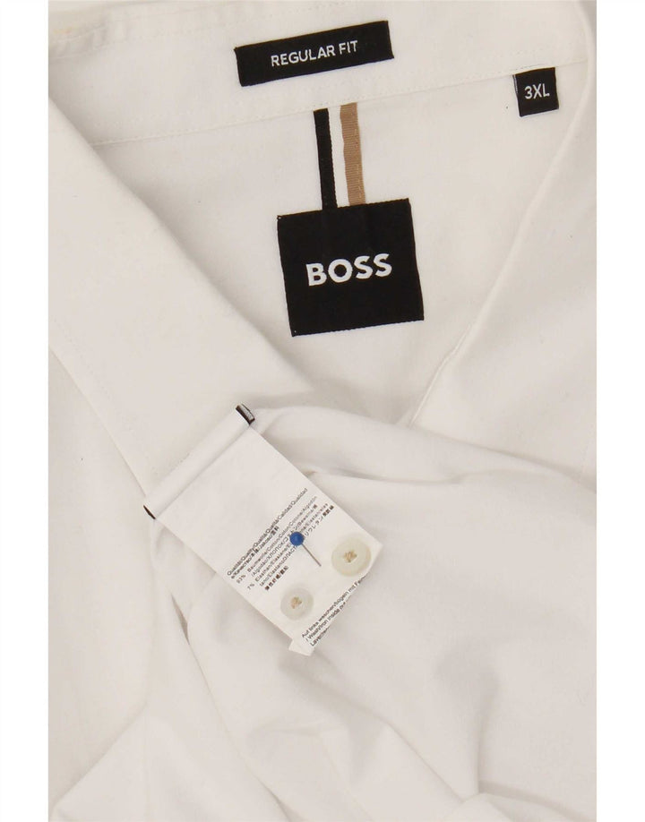 Camicia Hugo Boss da uomo vestibilità regolare 3XL cotone bianco