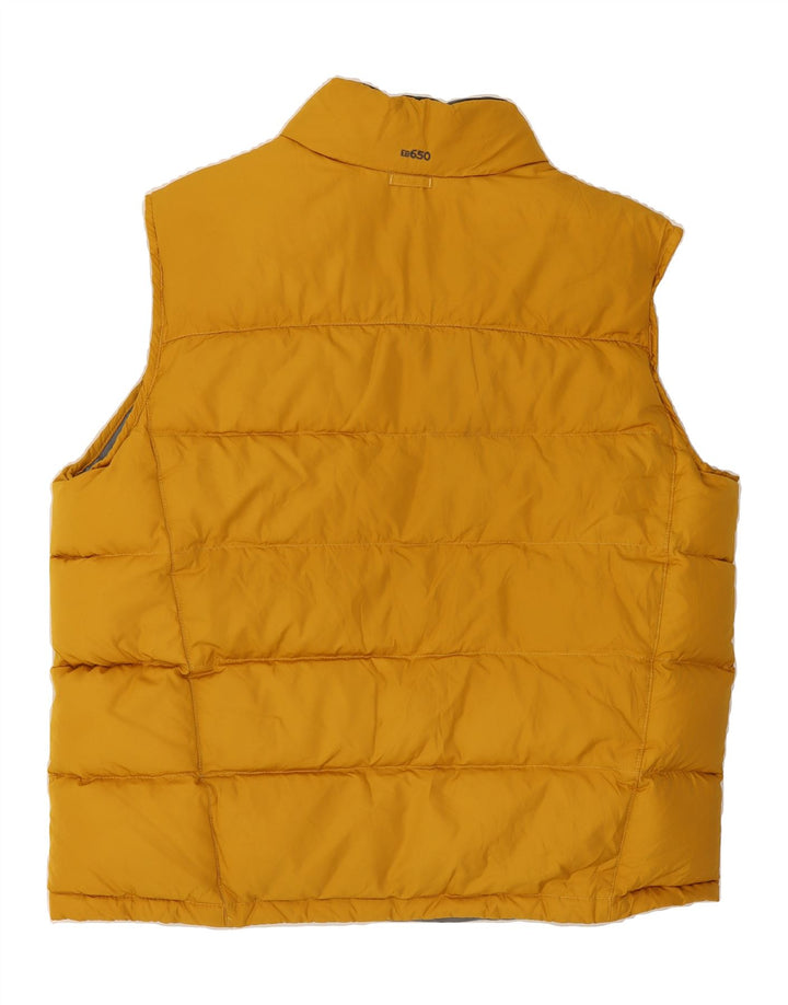 EDDIE BAUER Mens Padded Gilet UK 40 Large Yellow Polyester Vintage Eddie Bauer and Second-Hand Eddie Bauer from Messina Hembry 