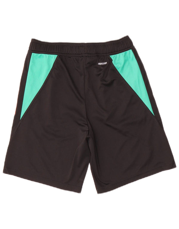 Pantaloncini sportivi Adidas da ragazzo del Manchester United 13-14 anni, colore nero