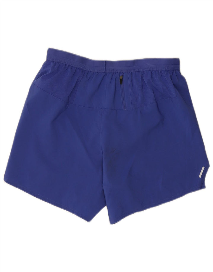 Pantaloncini sportivi NIKE Dri Fit da donna UK 12 poliestere blu medio