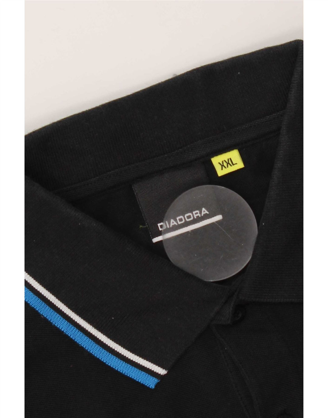 Polo Diadora a maniche lunghe da uomo 2XL Nera
