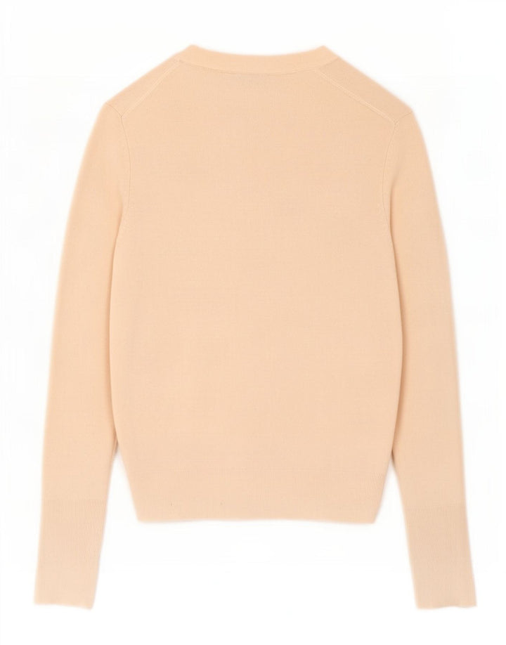 Maglione cardigan da donna Zara UK 12 Viscosa beige medio