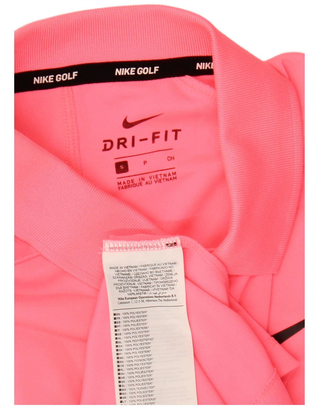 Polo Nike da uomo Dri Fit piccola rosa in poliestere