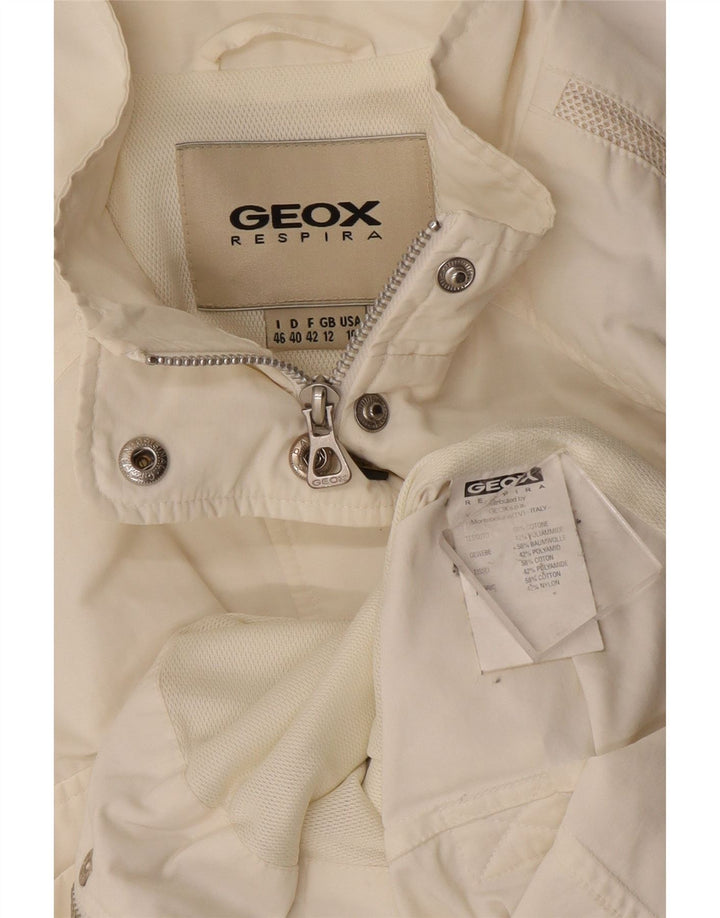Giacca Geox da donna Respira Utility UK 12 medio cotone bianco sporco