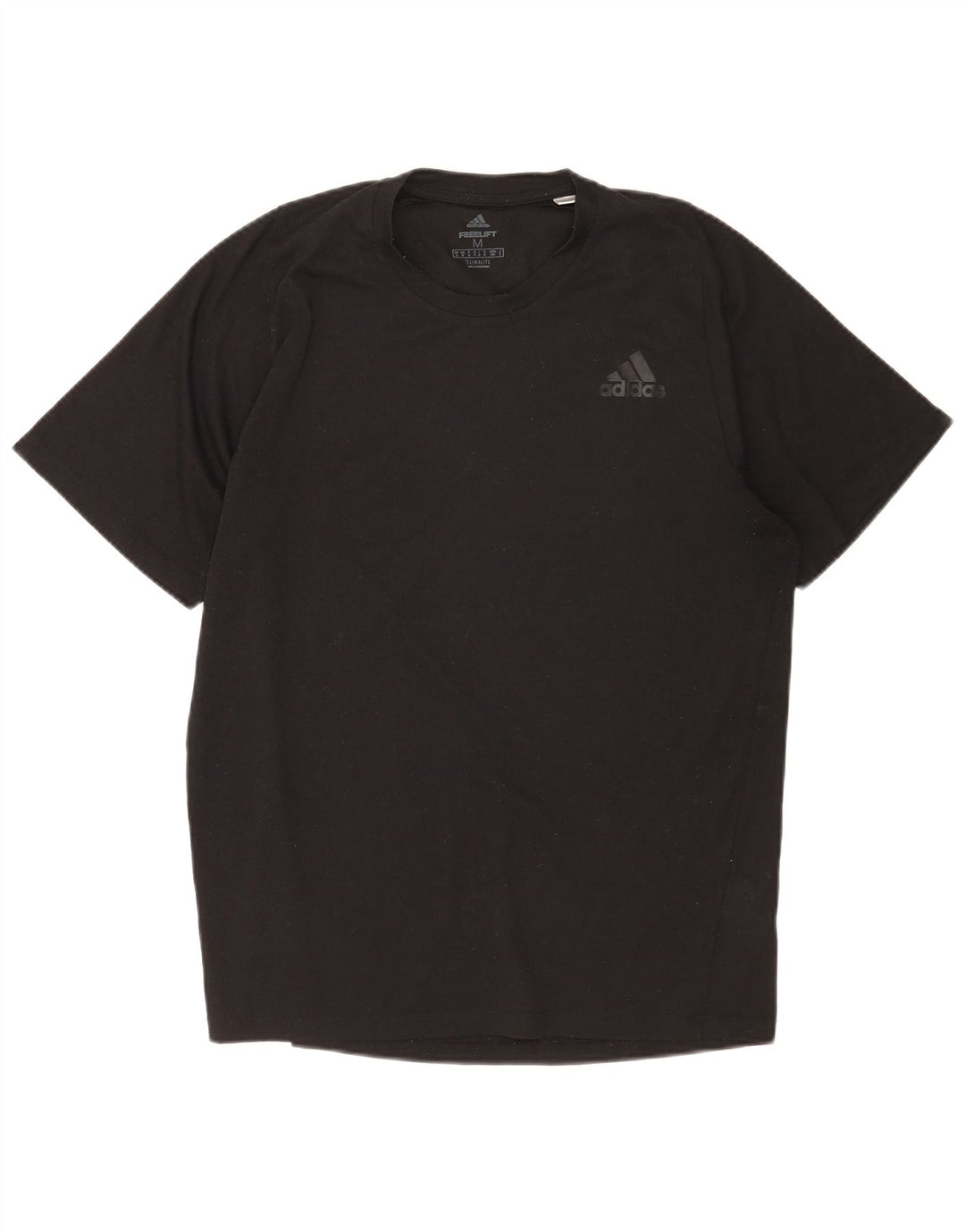 T-shirt ADIDAS Climalite da uomo, poliestere medio nero