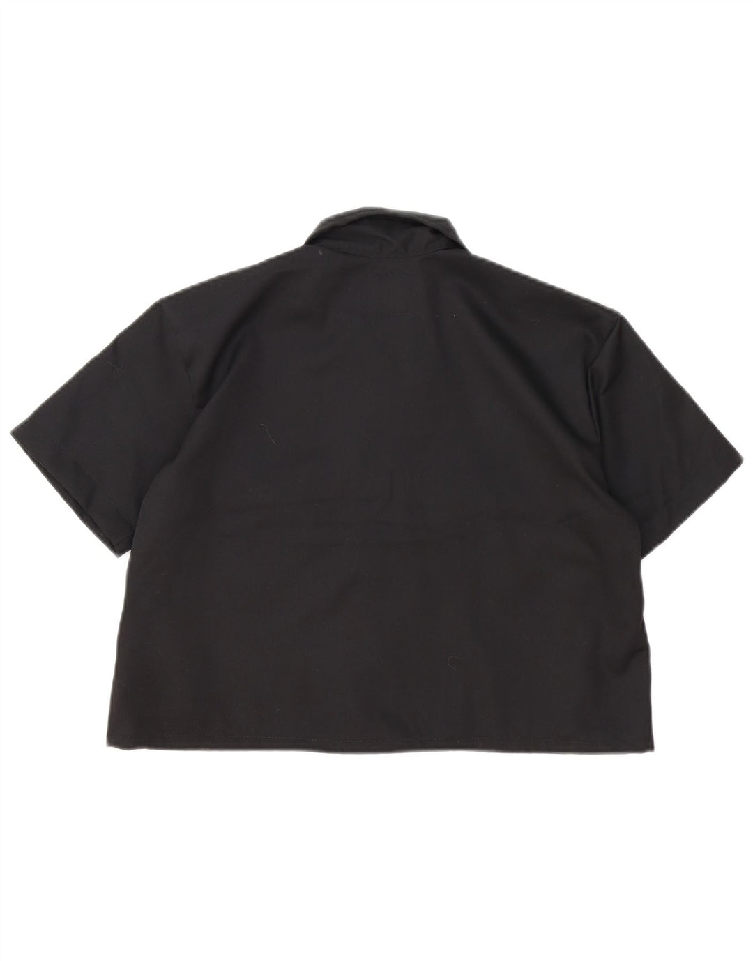Dickies Camicia a maniche corte corta oversize da donna UK 10 piccola in cotone nero