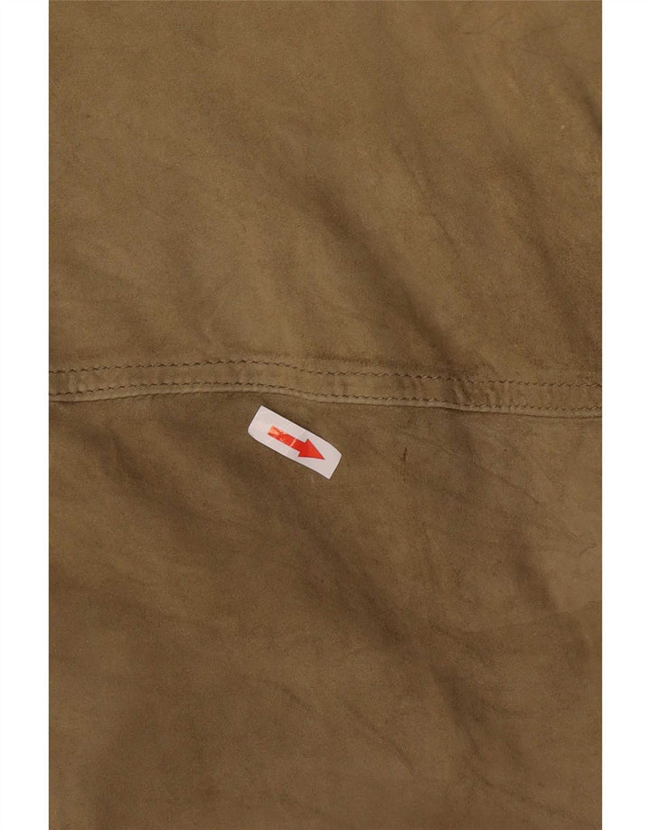 Giubbotto bomber in pelle scamosciata da uomo Scout UK 40 grande verde