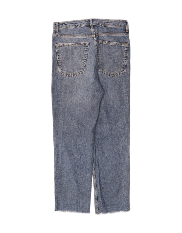 Jeans corti da donna Topshop W28 L25 cotone blu