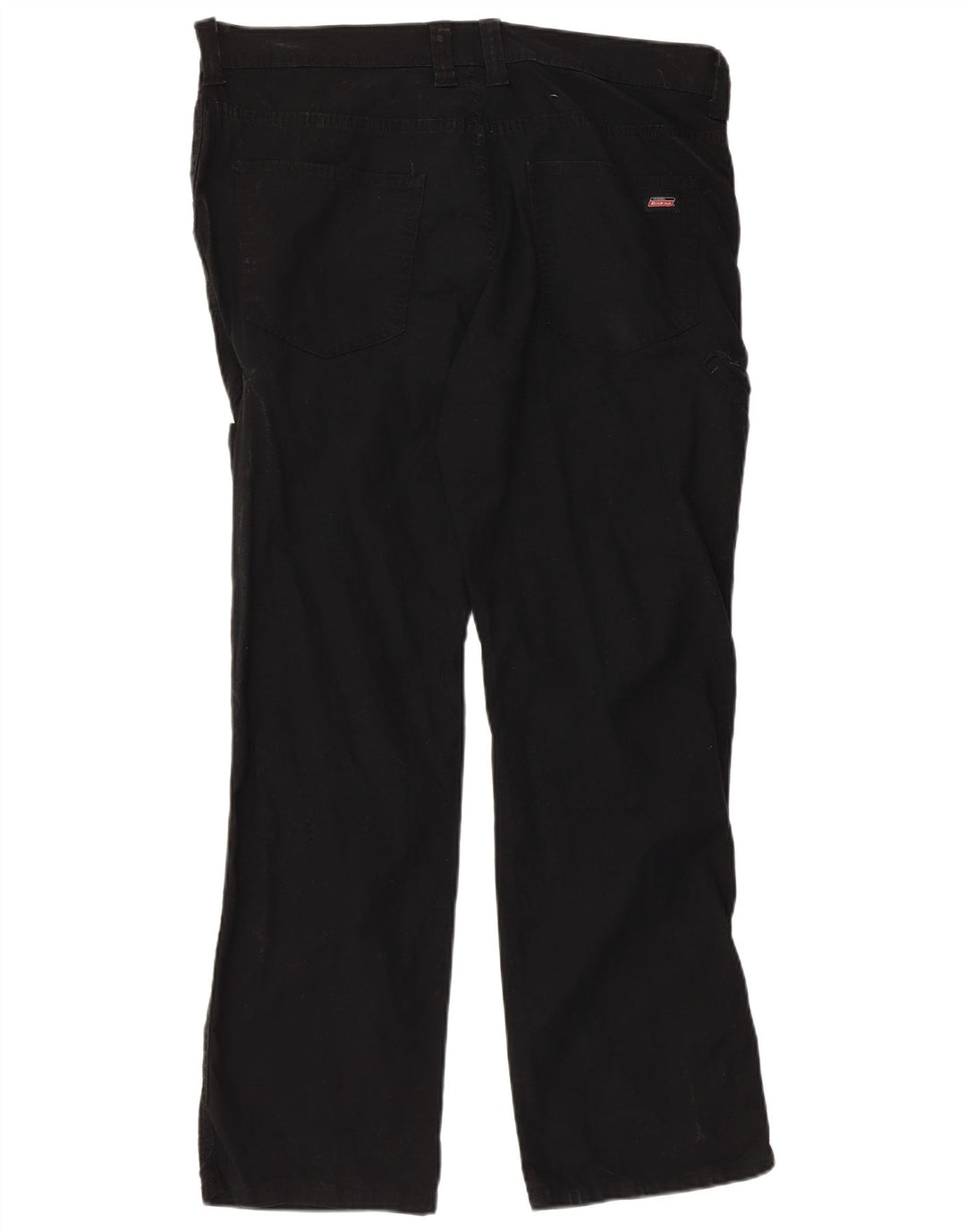 DICKIES Mens Bootcut Cargo Trousers W38 L29 Black Cotton
