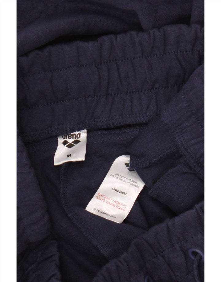 Pantaloni da tuta da uomo Arena di cotone medio blu navy