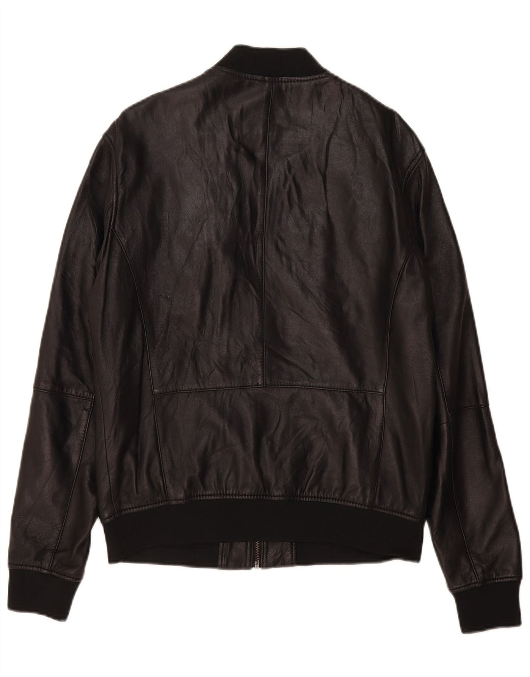 Giacca in pelle da uomo Zara UK 40 grande nera