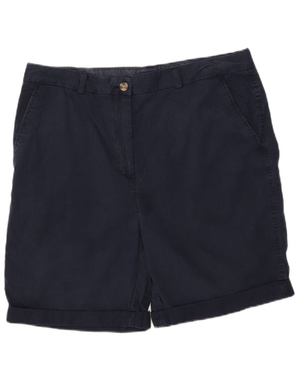 Pantaloncini chino da uomo Marks & Spencer UK 16 Large W34 Blu Navy Cotone