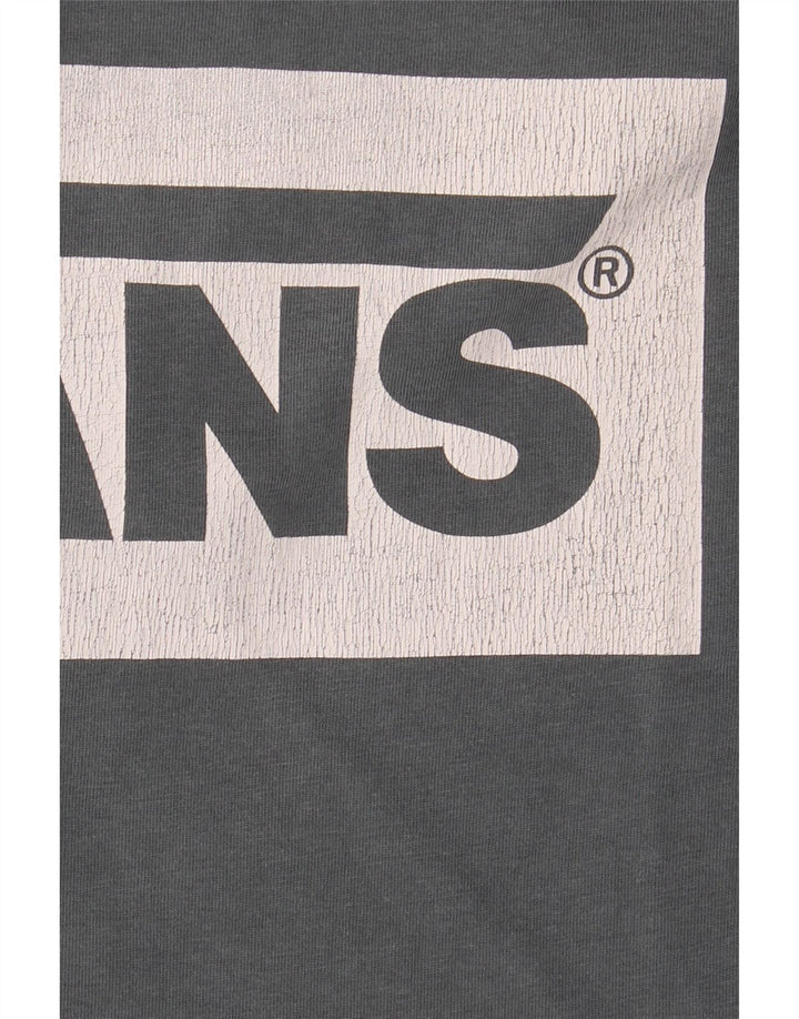 T-shirt grafica classica da uomo Vans grande grigia