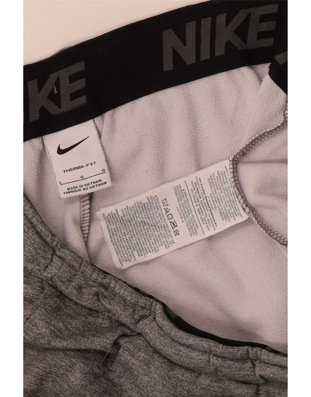 Pantaloni da tuta Nike Therma-Fit da uomo, pantaloni da jogging, grandi, in poliestere grigio