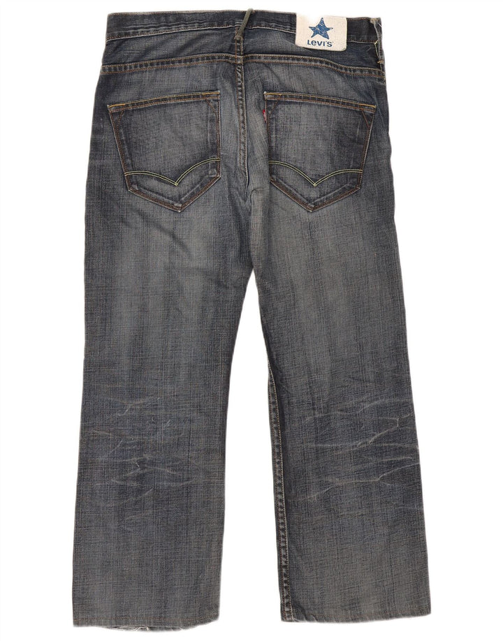 Jeans dritti da uomo Levi's W34 L26 cotone blu navy