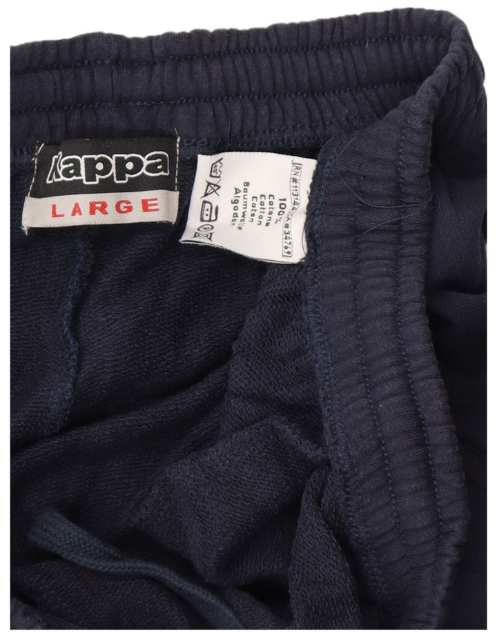 Pantaloni da tuta da uomo KAPPA grandi in cotone blu navy