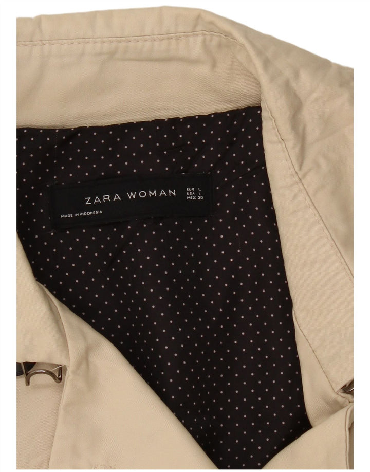 Trench da donna Zara UK 14 grande Beige