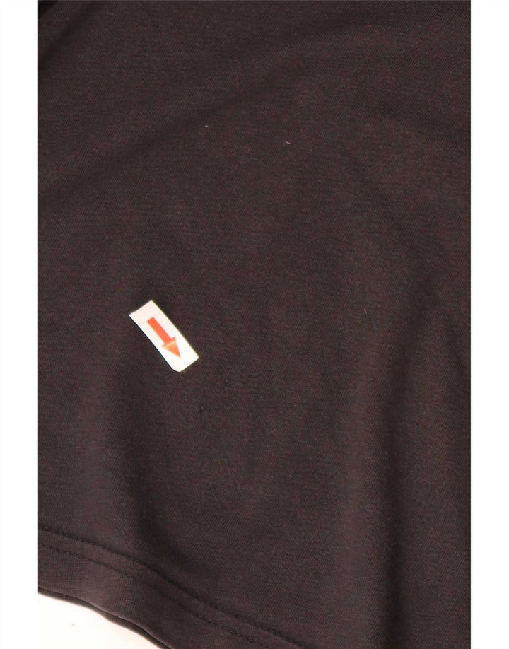 T-shirt Adidas da uomo grande in cotone nero