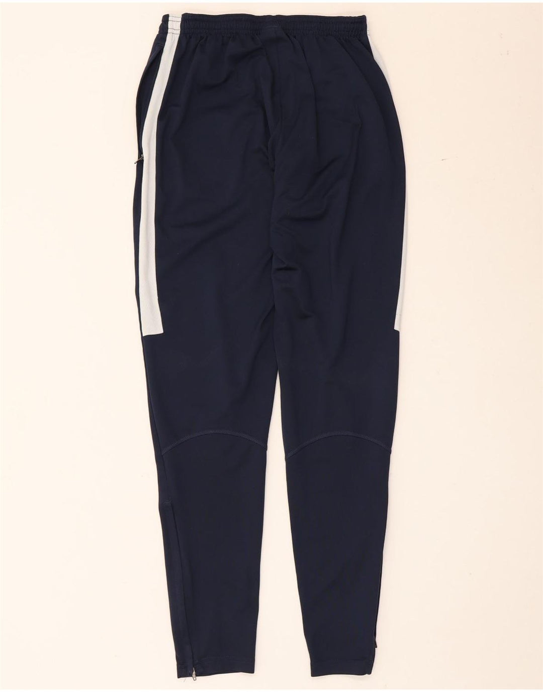 Pantaloni da tuta Nike Dri Fit da uomo, piccoli, in poliestere color block blu navy