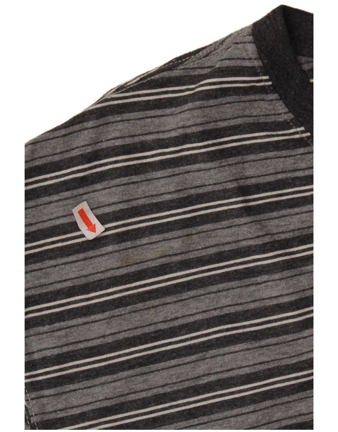 CALVIN KLEIN T-shirt da uomo Top grande in cotone a righe grigie