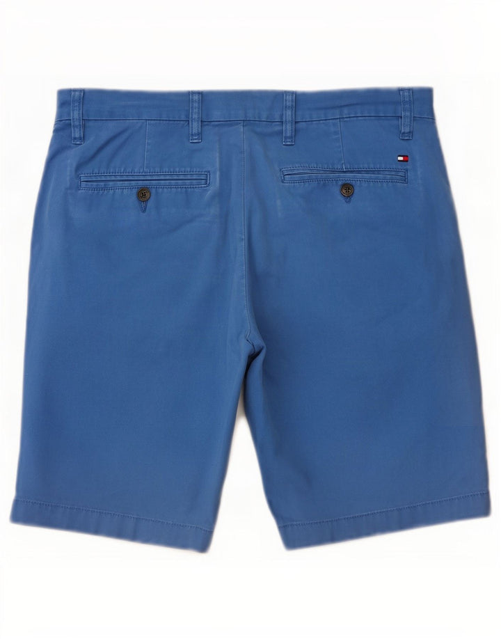 Pantaloncini chino da uomo Tommy Hilfiger W32 cotone blu medio
