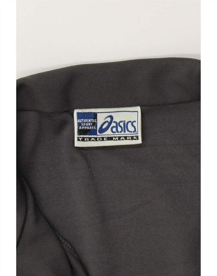 Giacca da ginnastica ASICS da uomo, piccola, in poliestere color block grigio