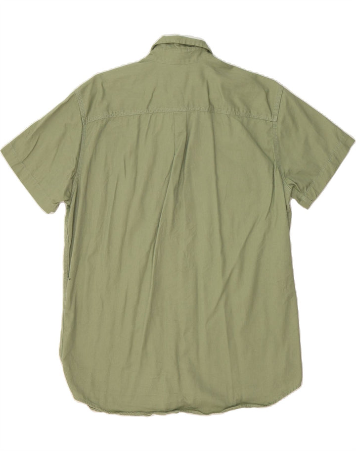 JACK & JONES Mens Short Sleeve Shirt Large Green Vintage Jack & Jones and Second-Hand Jack & Jones from Messina Hembry 