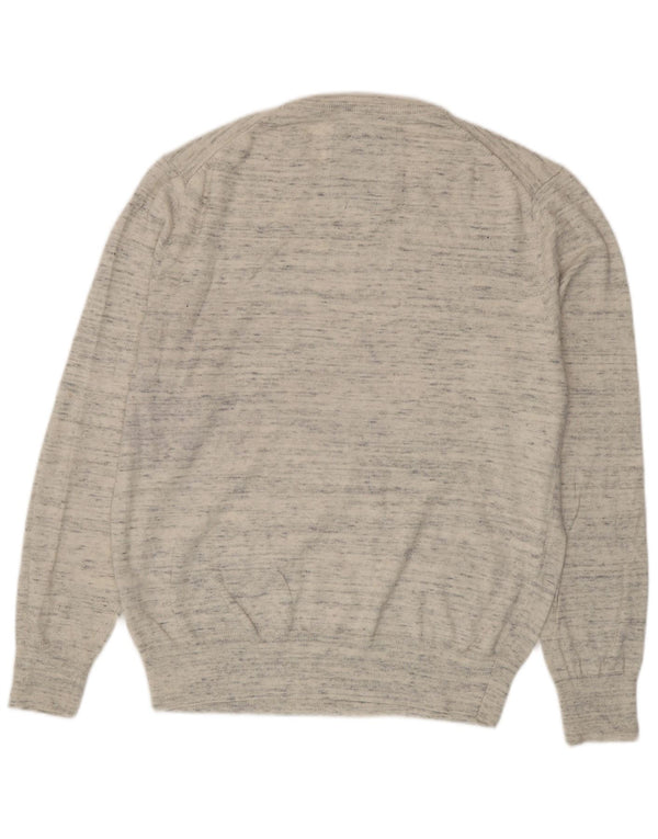 Maglione maglione girocollo da uomo Superdry 2XL cotone chiazzato grigio