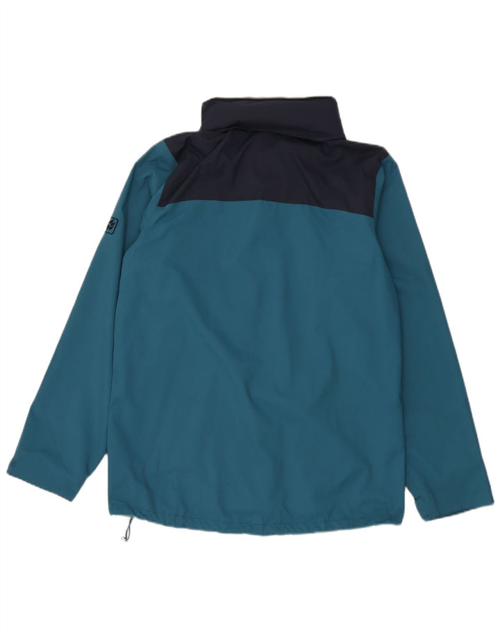 Giacca antipioggia con cappuccio da uomo Jack Wolfskin UK 34 Small Blue Colourblock