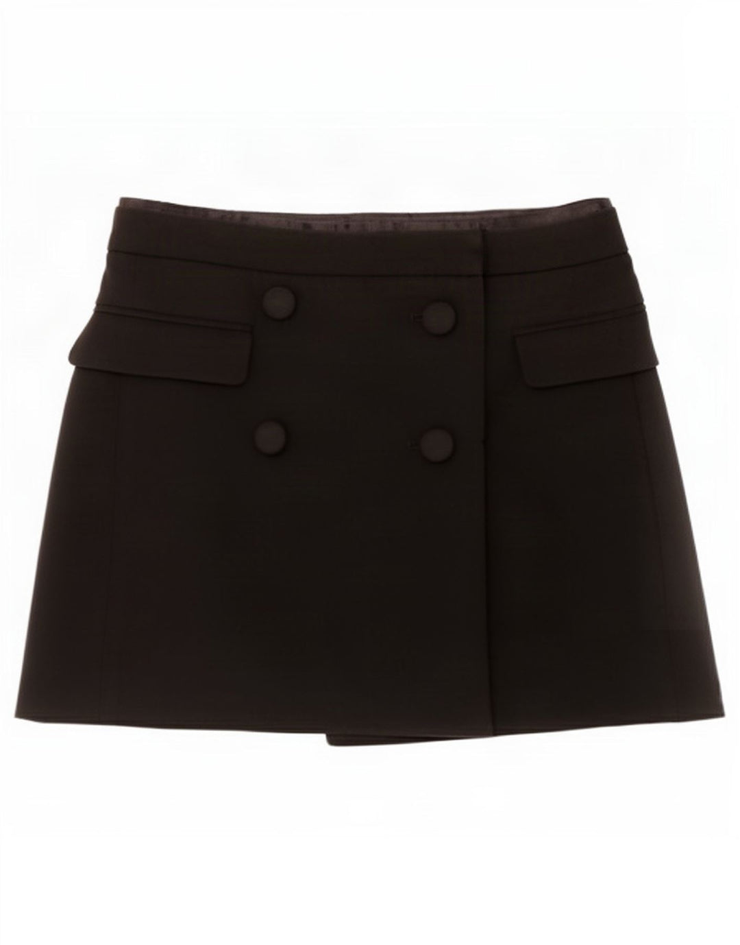 Minigonna avvolgente da donna Zara piccola W26 nera