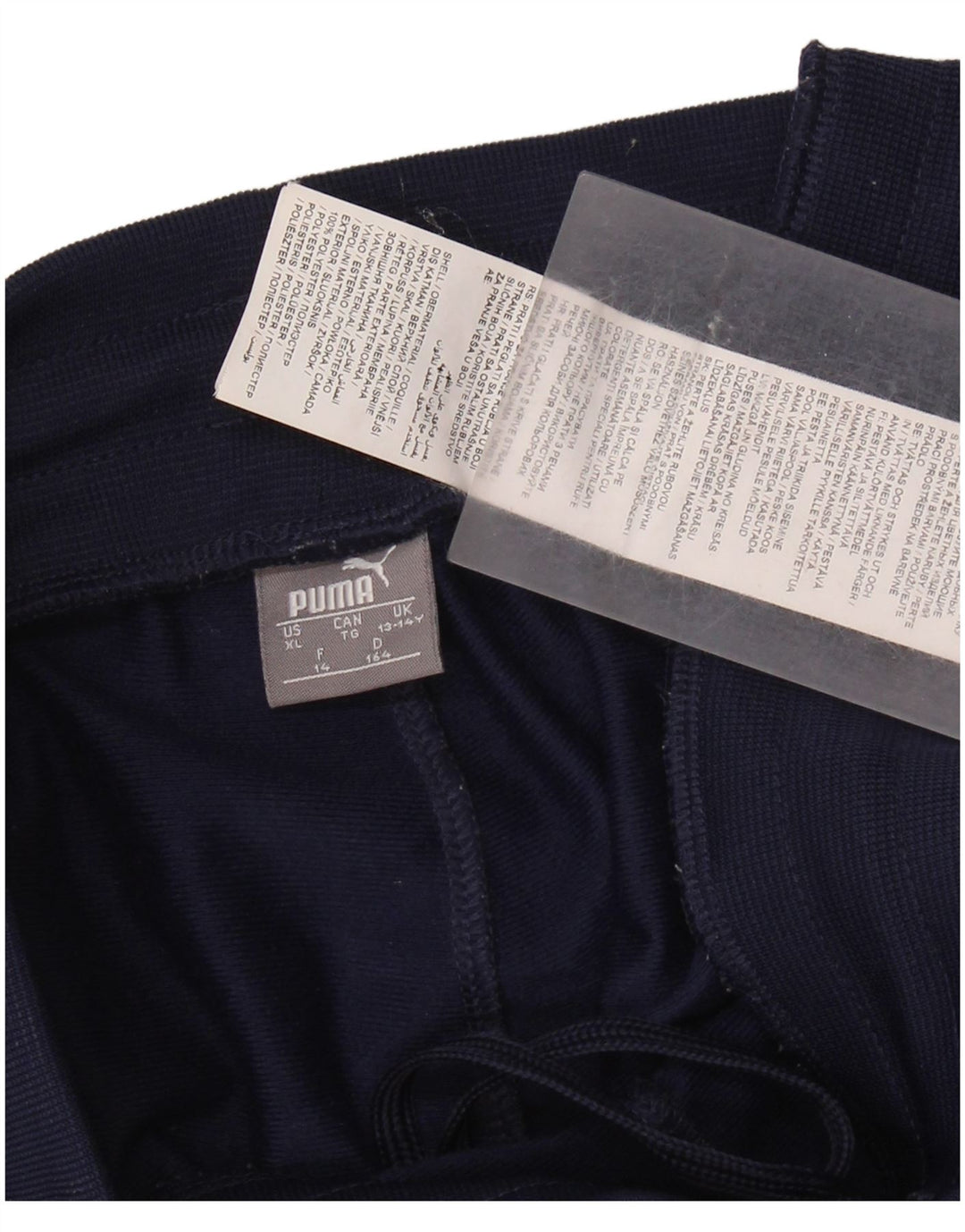 Pantaloni da tuta con grafica PUMA da ragazzo, pantaloni da jogging, 13-14 anni, blu navy