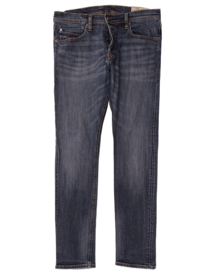 Diesel Mens Slim Jeans W31 L32 Blue Cotton