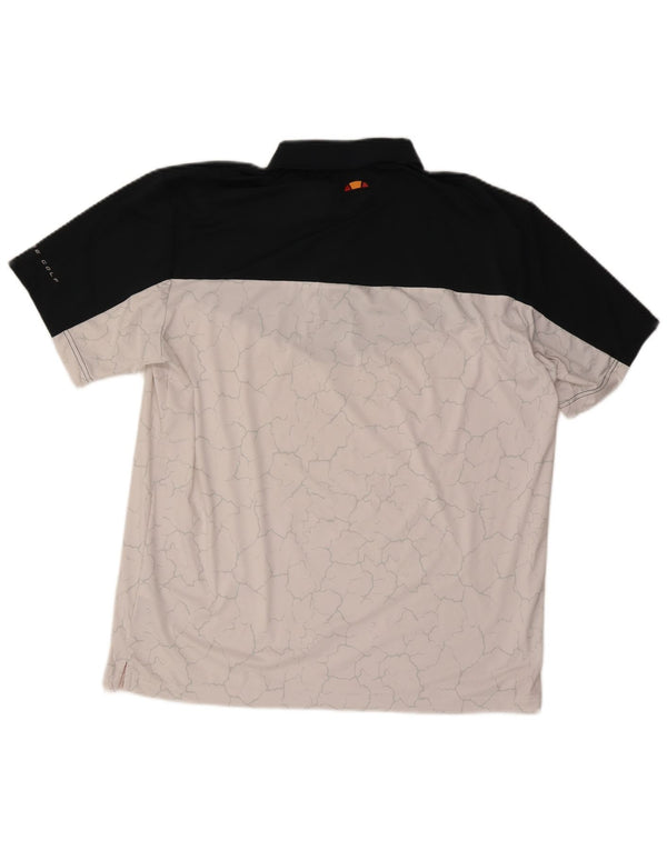 Polo da uomo Ellesse XL poliestere color block bianco
