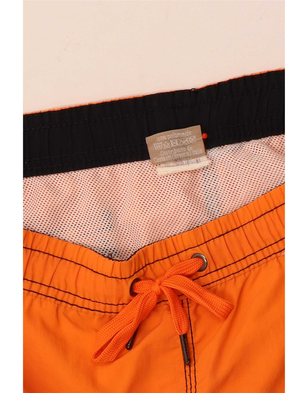 Pantaloncini da bagno grafici da uomo Carrera arancione medio in poliammide