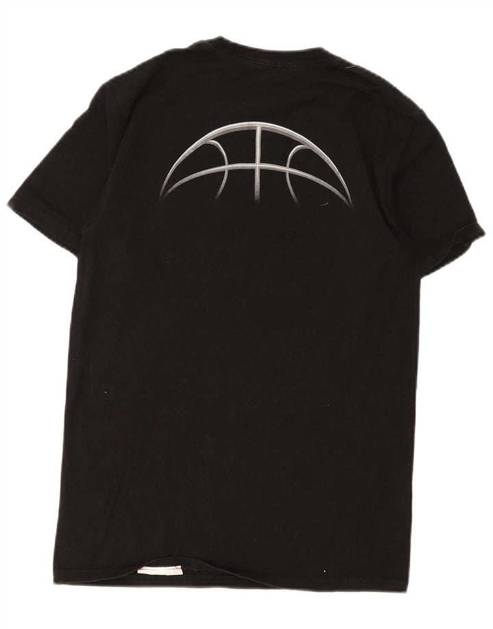T-shirt grafica da uomo Champion Top piccola in cotone nero