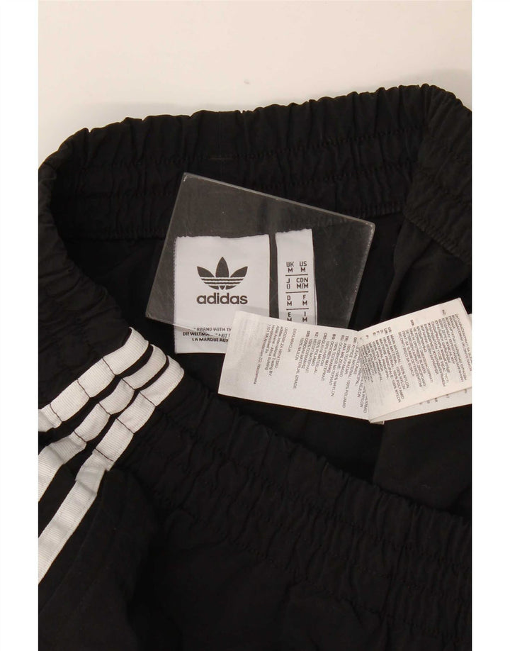 Pantaloni da tuta da uomo Adidas Crop Pantaloni da jogging Medio Nylon nero