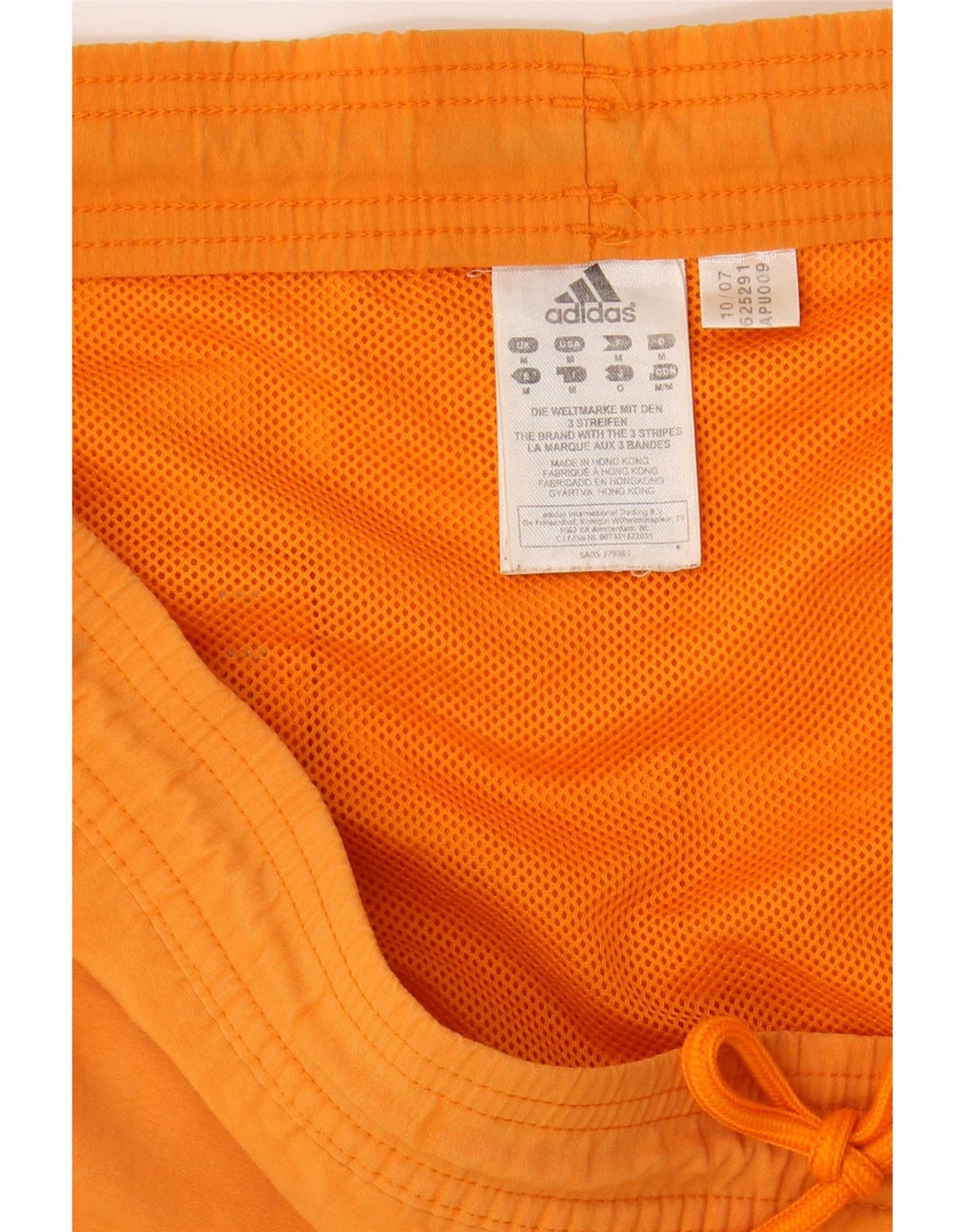 Pantaloncini da bagno Adidas da uomo di colore arancione medio in poliammide