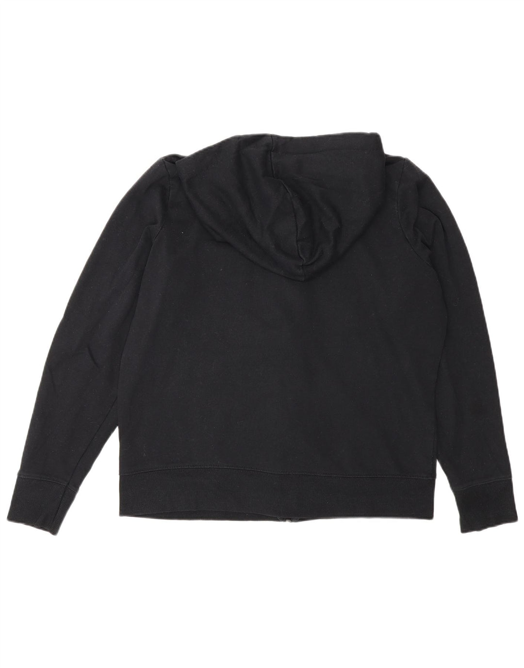 Maglione con cappuccio e zip vestibilità regolare da donna Marks & Spencer UK 16 grande nero