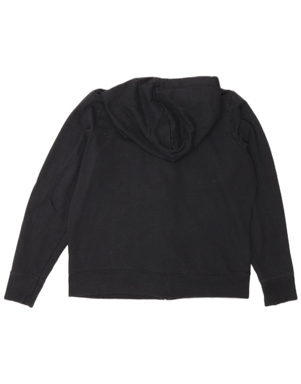 Maglione con cappuccio e zip vestibilità regolare da donna Marks & Spencer UK 16 grande nero