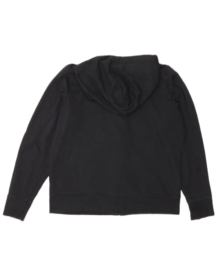 Maglione con cappuccio e zip vestibilità regolare da donna Marks & Spencer UK 16 grande nero